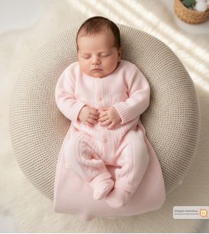 Saída Maternidade Tricot Trança 3 peças