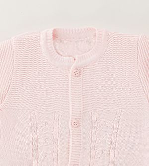 Saída Maternidade Tricot Trança 3 peças