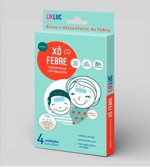 Compressa Refrescante Xô Febre com 4 unidades
