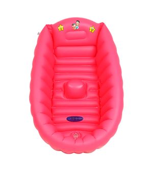Banheira Inflável Turma da Mônica Baby 55 Litros Rosa