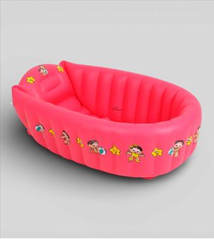 Banheira Inflável Turma da Mônica Baby 55 Litros Rosa