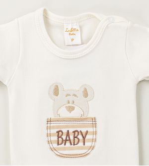 Conjunto Body Urso Baby