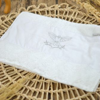 Toalha de Boca Batizado Organza