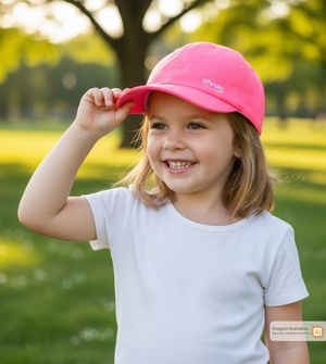 Boné Bebê Liso Pink Neon
