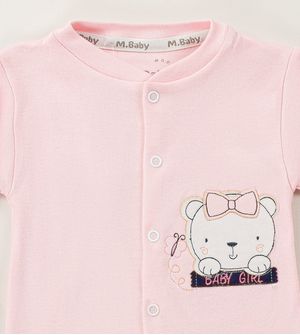 Macacão Ursinha Rosa