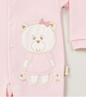 Macacão Ursinha Margarida Rosa