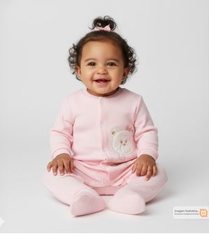 Macacão Ursinha Margarida Rosa