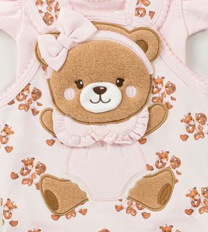 Macaquinho Banho de Sol com Body Ursinha