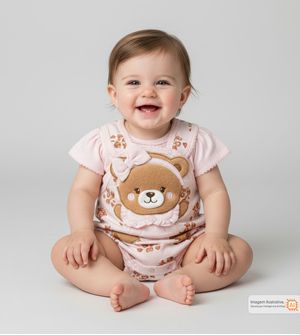 Macaquinho Banho de Sol com Body Ursinha