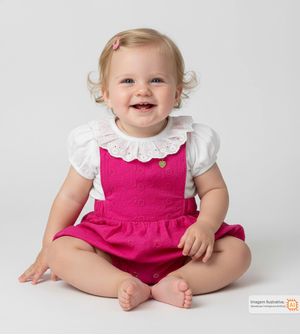 Jardineira Blusa Florzinha