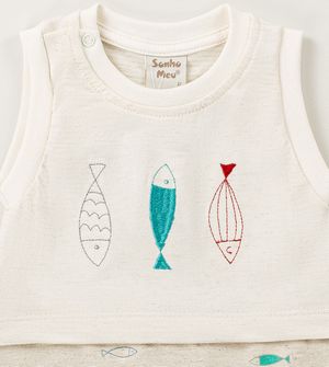 Macaquinho Banho de Sol Peixinhos