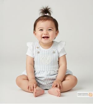 Jardineira Body Coração