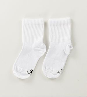 Kit Meia Kids Cano Médio com 2 unidades Branco