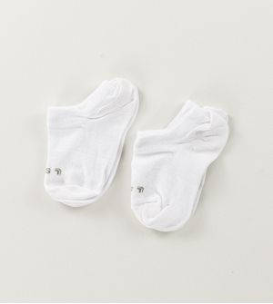 Kit Meia Sapatilha Kids com 2 unidades Branca