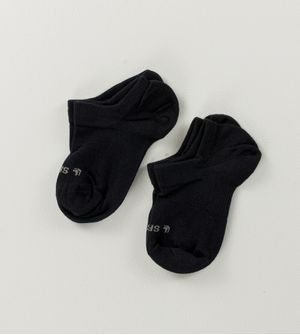 Kit Meia Sapatilha Kids com 2 unidades Preta
