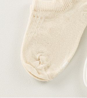 Kit Meia Sapatilha Baby com 2 unidades Off White