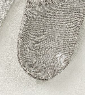 Kit Meia Sapatilha Baby com 2 unidades Cinza