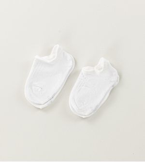 Kit Meia Sapatilha Baby com 2 unidades Branco