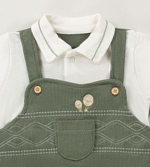 Macaquinho Jardineira Balões