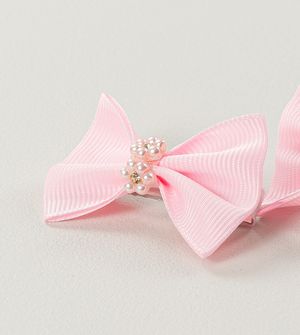 Bico de Pato Laço e Florzinha Rosa com 2 unidades