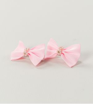 Bico de Pato Laço e Florzinha Rosa com 2 unidades