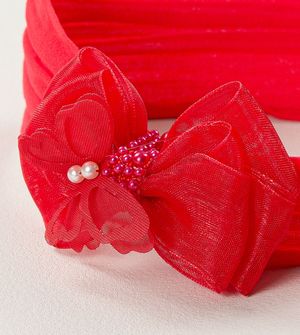 Faixa de Cabelo Borboleta Vermelha