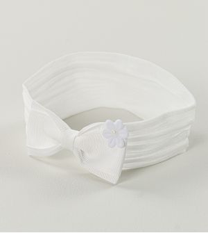 Faixa de Cabelo Laço e Flor