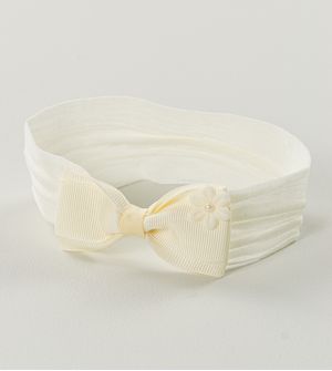 Faixa de Cabelo Laço e Flor