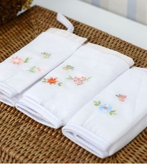 Kit Paninho de Boca 3 Unidades com Prendedor de Chupeta