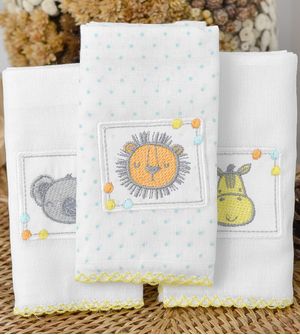 Kit Paninho de Boca Amiguinhos com 3 peças