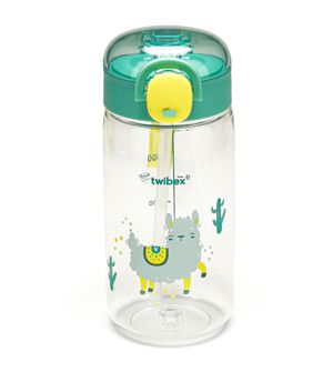 Garrafa Tritan com Canudo e Tampa 450ml Lhama da Twibex