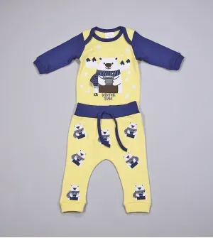 Conjunto Body Urso Polar