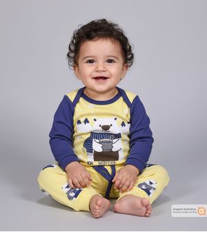 Conjunto Body Urso Polar