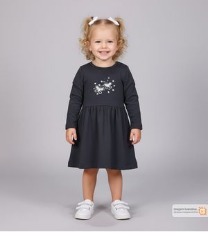 Vestido Manga Longa Borboletinha