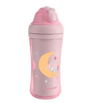 Copo com Canudo Moony Me 220ml Rosa - Kikka boo