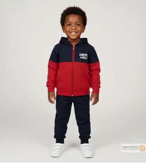 Conjunto Moletom com Capuz Classic Style Vermelho