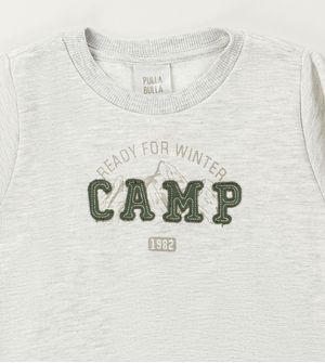 Conjunto Moletom Camp Cinza