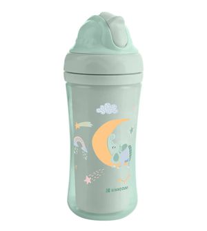 Copo com Canudo Moony Me 220ml Verde - Kikka boo