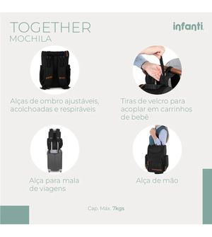 Mochila Com Trocador Together Infanti - IMP02293