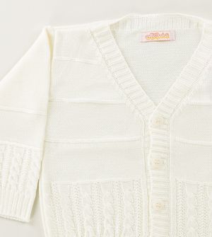 Casaco Trançado Off White