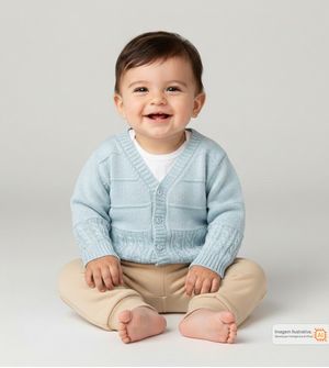 Casaco Trançado Azul