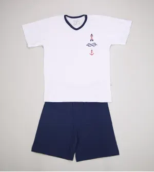 Conjunto Pijama Náutico - 7122 De 4 a 12 anos