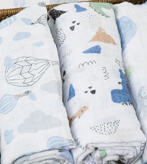 Cueiro Swaddle Soft com 3 peças 80x80cm - 1546M
