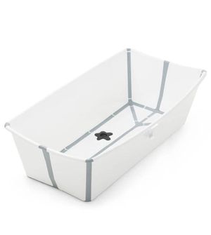 Banheira Flexível Branca Cinza XL Plug Térmico Stokke