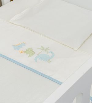 Jogo de Lençol para Berço Bordado - 25701M