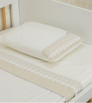 Jogo de Lençol para Berço Americano Helena com 3 Peças