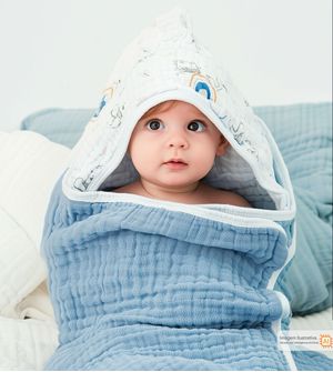 Toalha de Banho Com Capuz 90x70cm