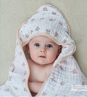 Toalha de Banho Soft com Capuz 90 x 80cm - 4696