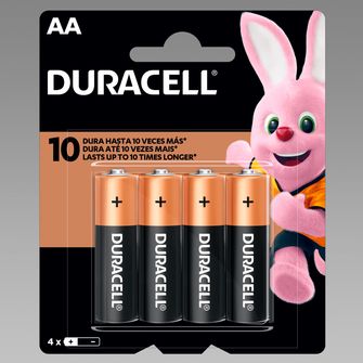 Pilha Duracell AA Pequena com 4 Unidades