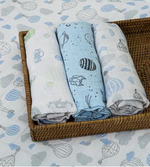 Cueiro Swaddle Soft com 3 peças 80x80cm - 1546M